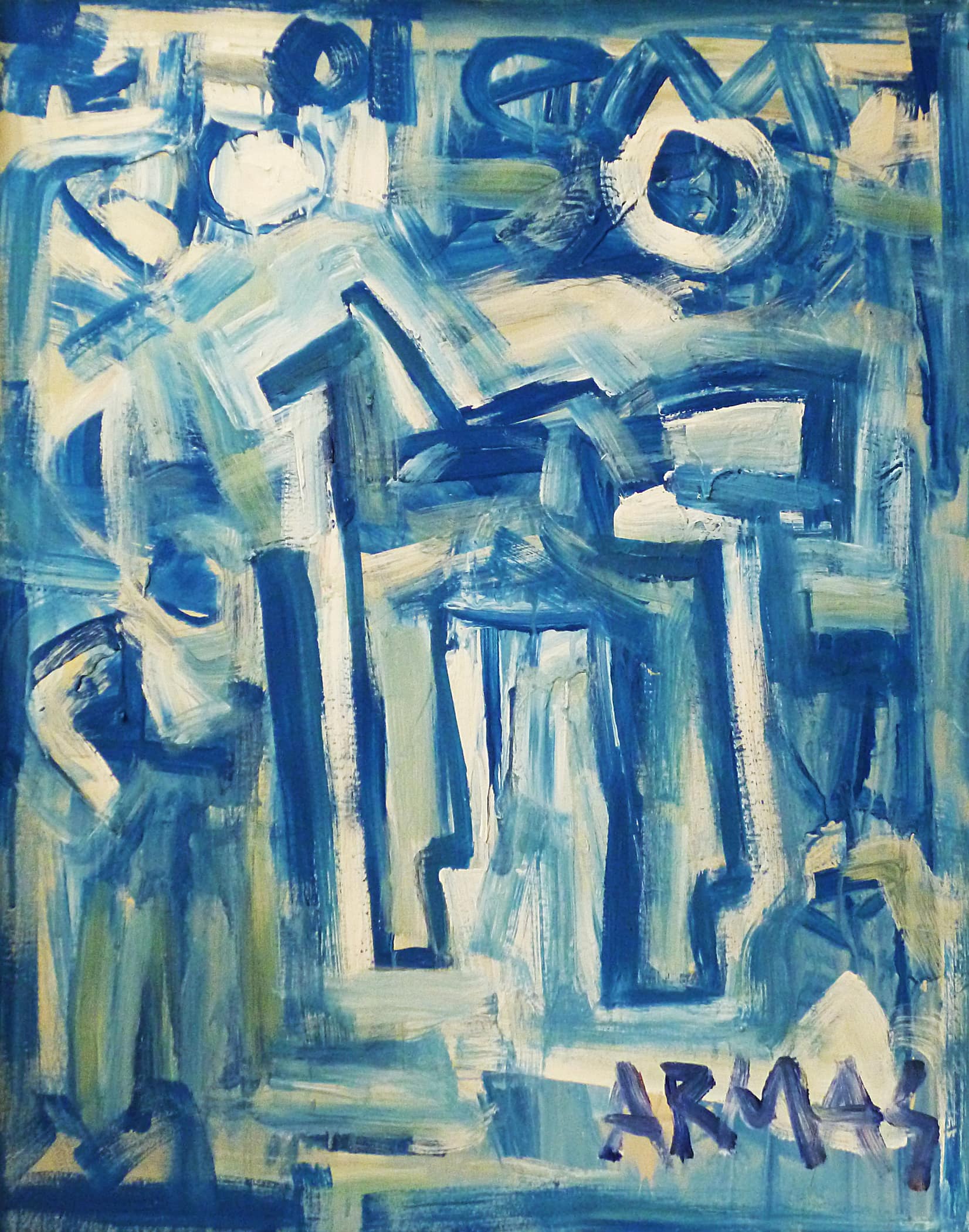 Untitled — Enrico Armas, Undated. Acrylic on canvas.