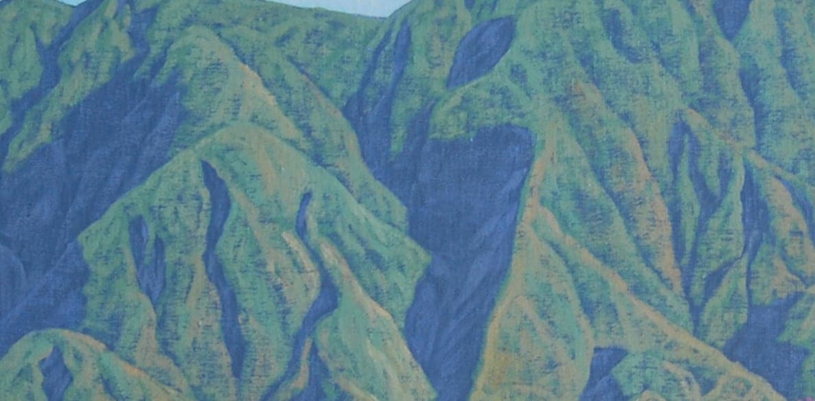 Texture detail of "Ávila desde Valle Arriba"