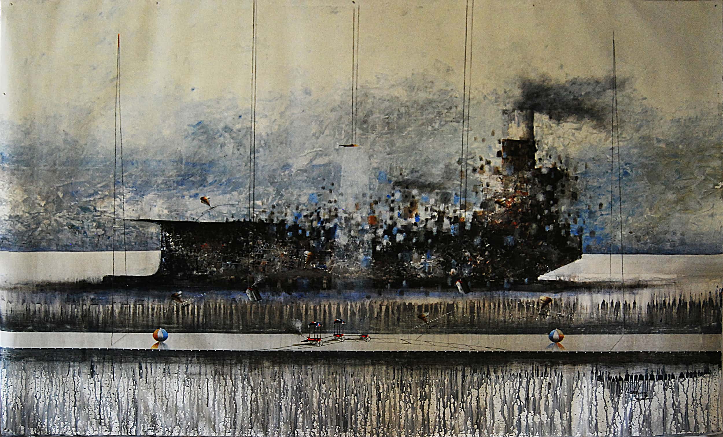 Cachamaure — José Córdova, 2018. Acrylic on canvas.