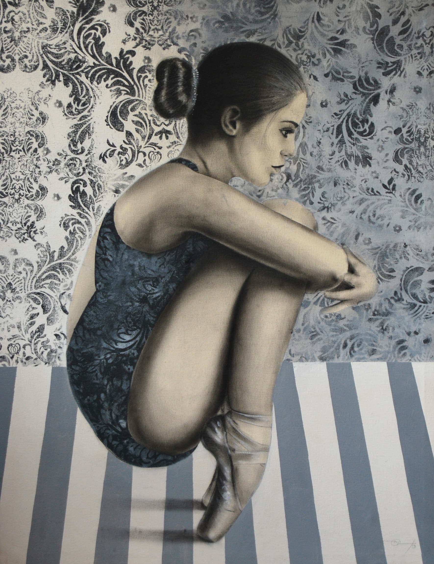 Untitled — Marilyn Duarte, 2013. Acrylic and charcoal on canvas.