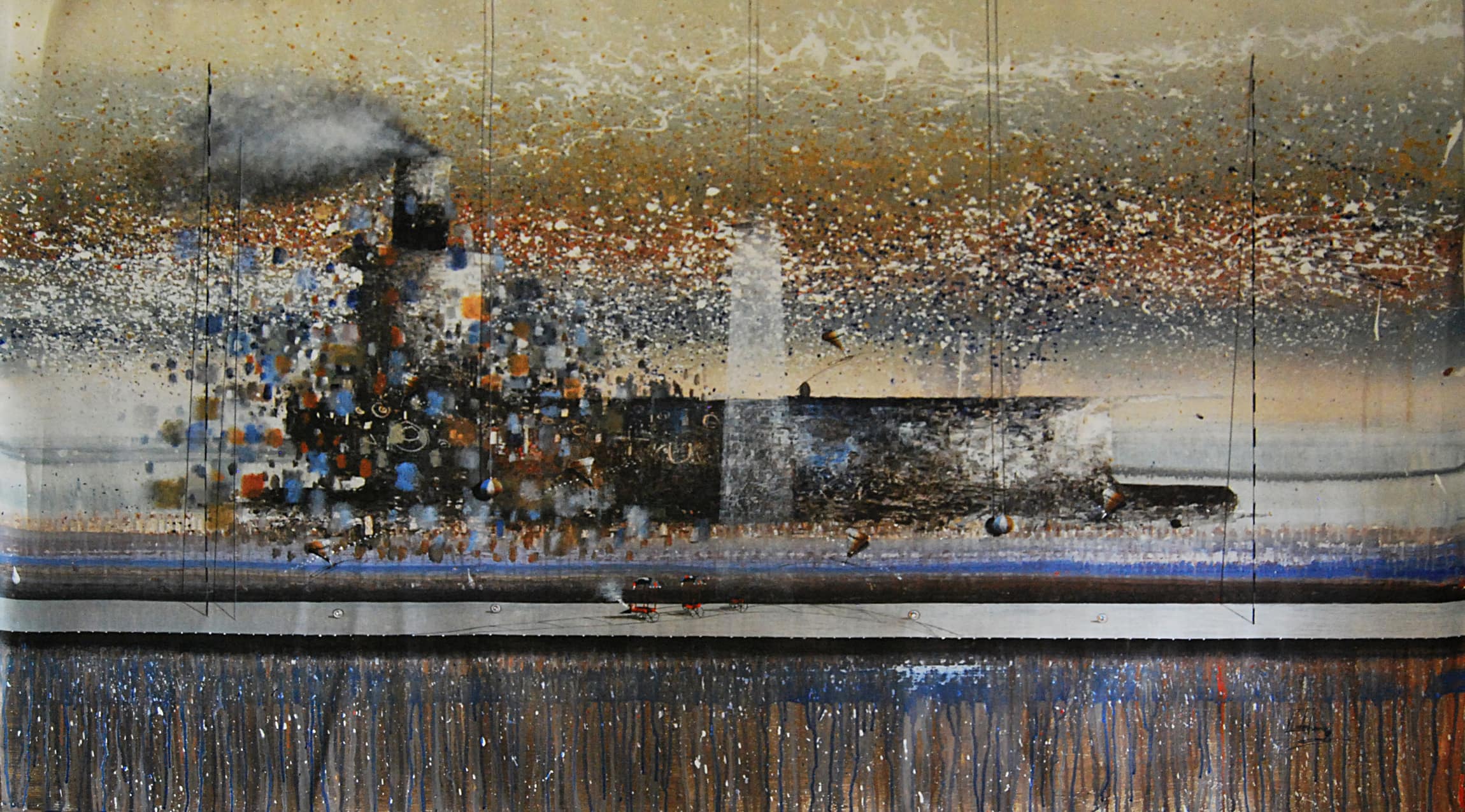 El trueno — José Córdova, 2018. Acrylic on canvas.