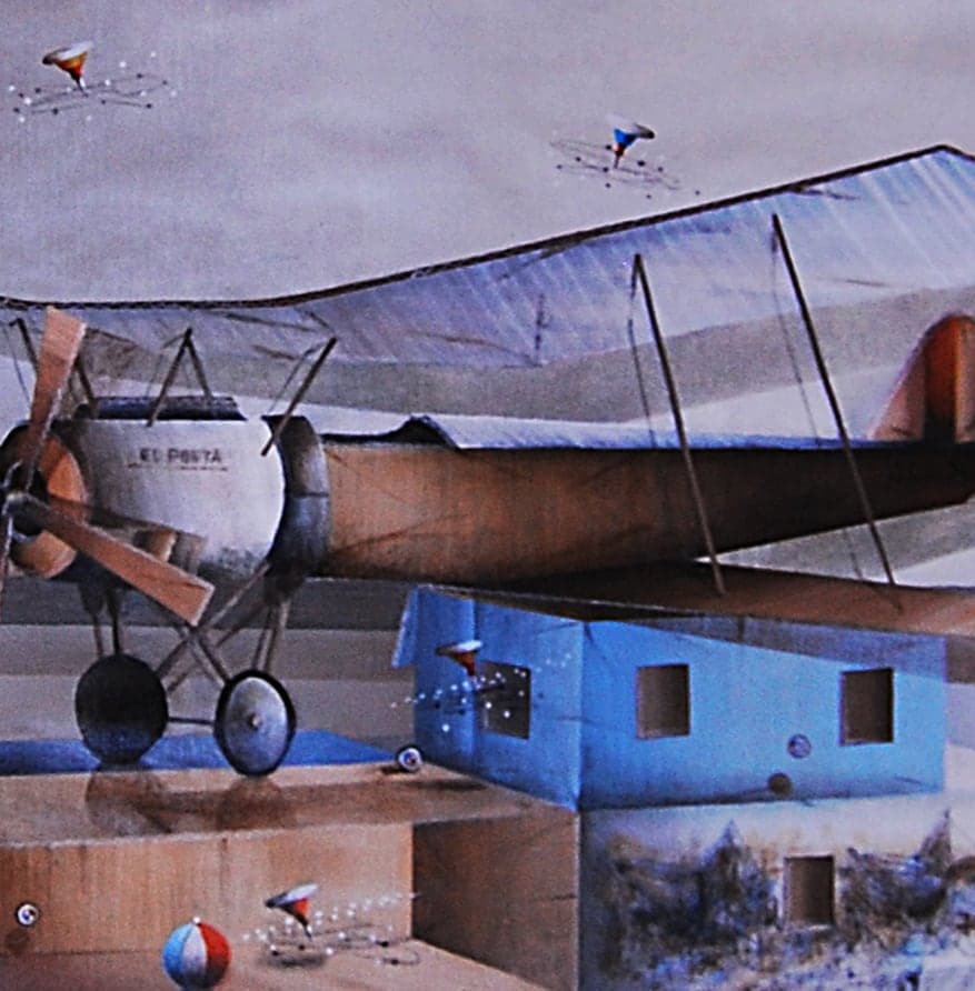 Detalle de textura de «Esperando aquel día»