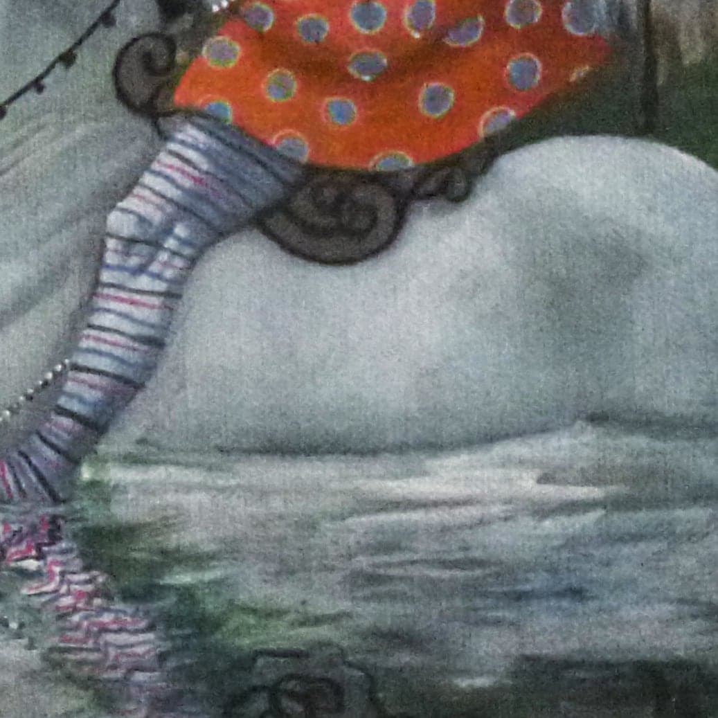 Detalle de textura de «Sin título»