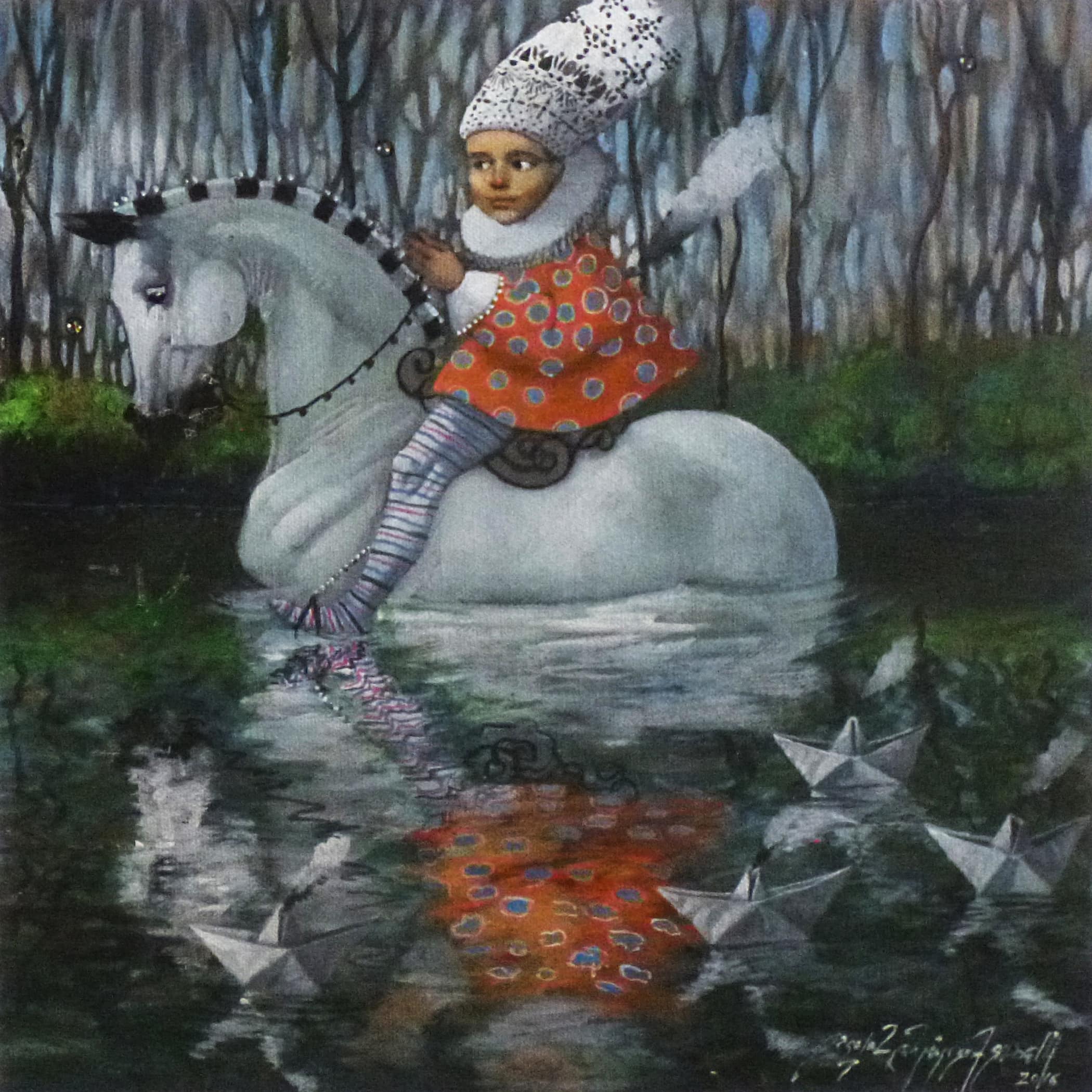 Untitled — Alexis Fernández Salazar, 2016. Acrylic on canvas.