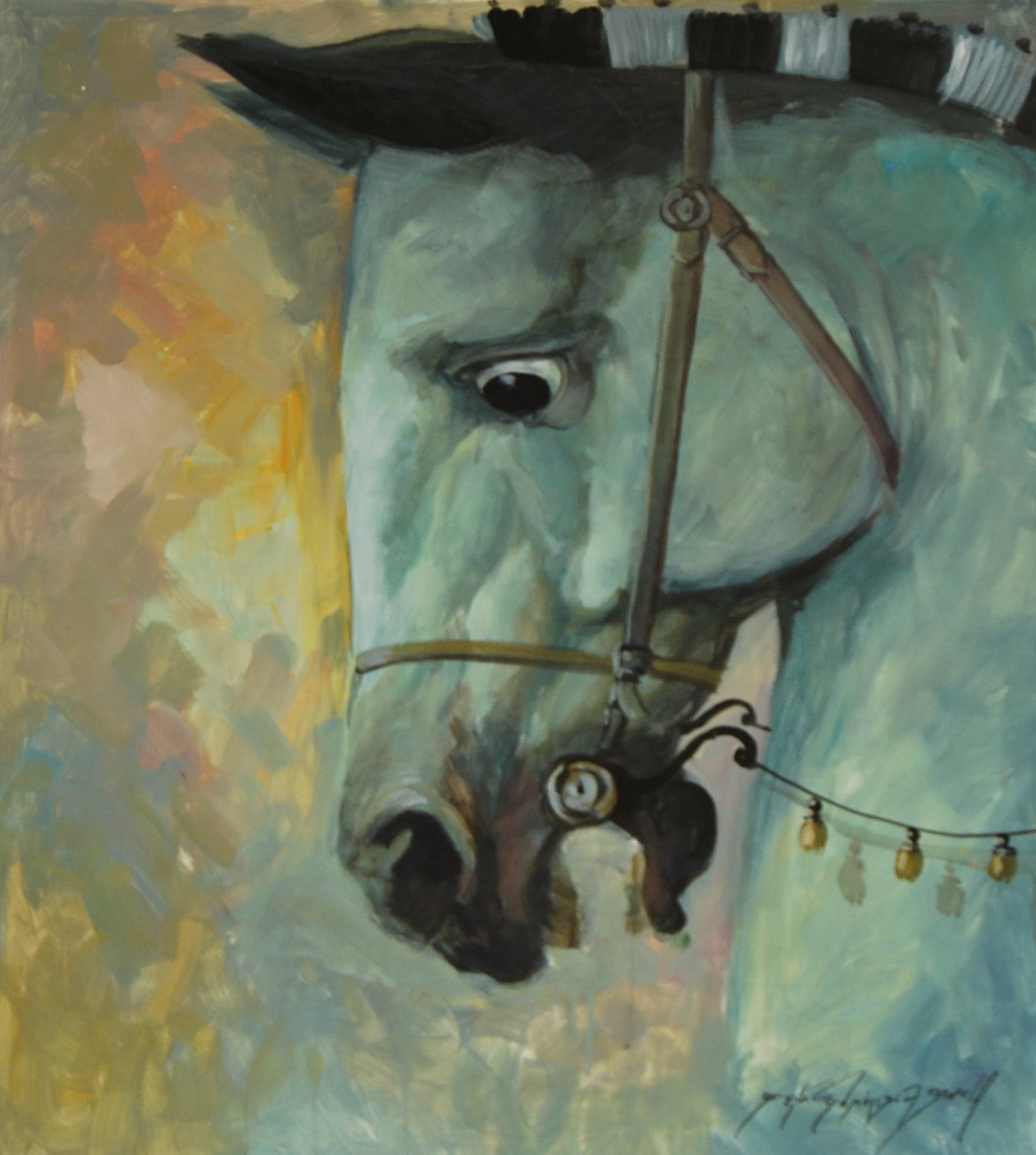 Untitled — Alexis Fernández Salazar, Undated. Acrylic on MDF.