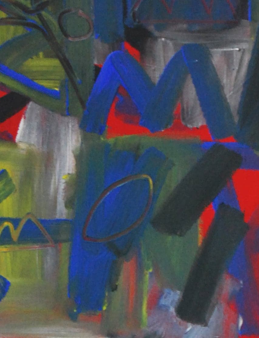 Texture detail of "Figura y ciudad"