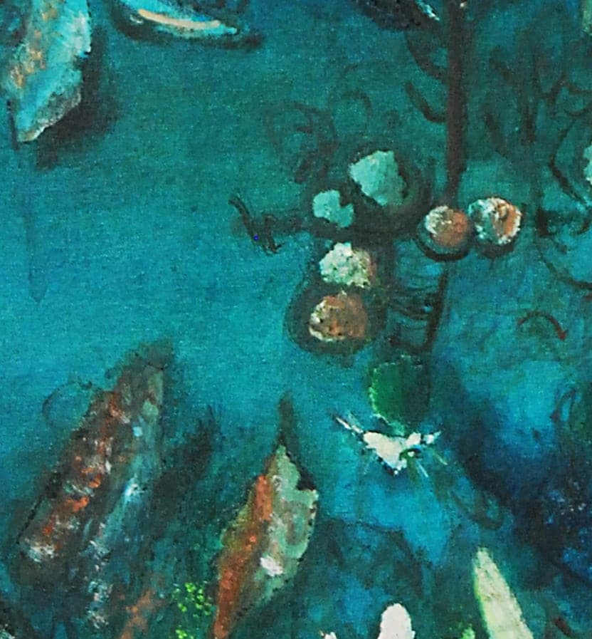 Texture detail of "Hojas de guayamuri"