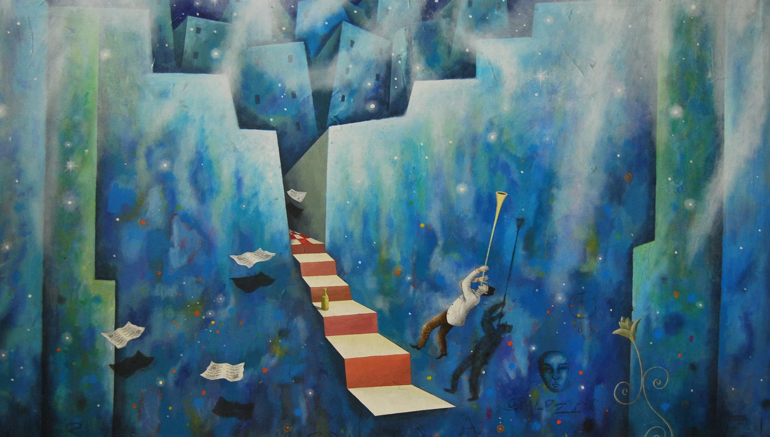 Untitled — Alexander Martínez, 2010. Acrylic on canvas.