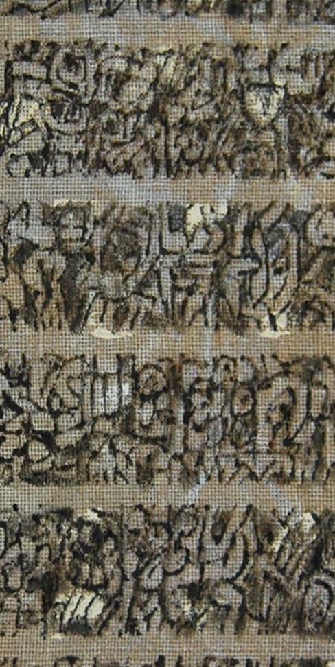 Detalle de textura de «Se me otorga una mirada para ojear dentro de los tarros de basura»