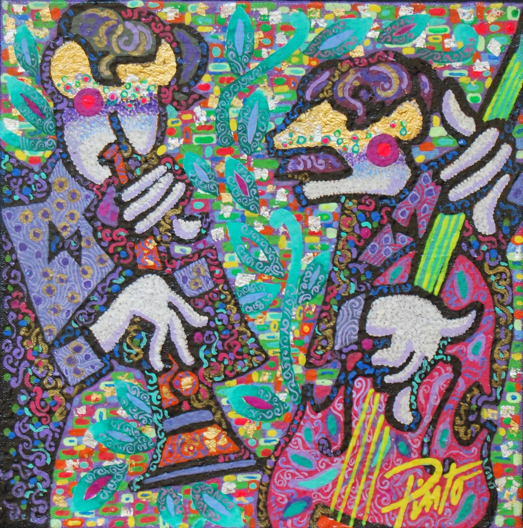 Untitled — Fernando Pinto, Undated. Mixed media on canvas.