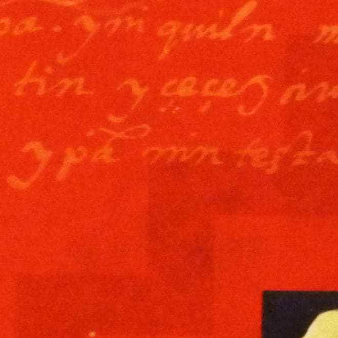 Detalle de textura de «Sin título»