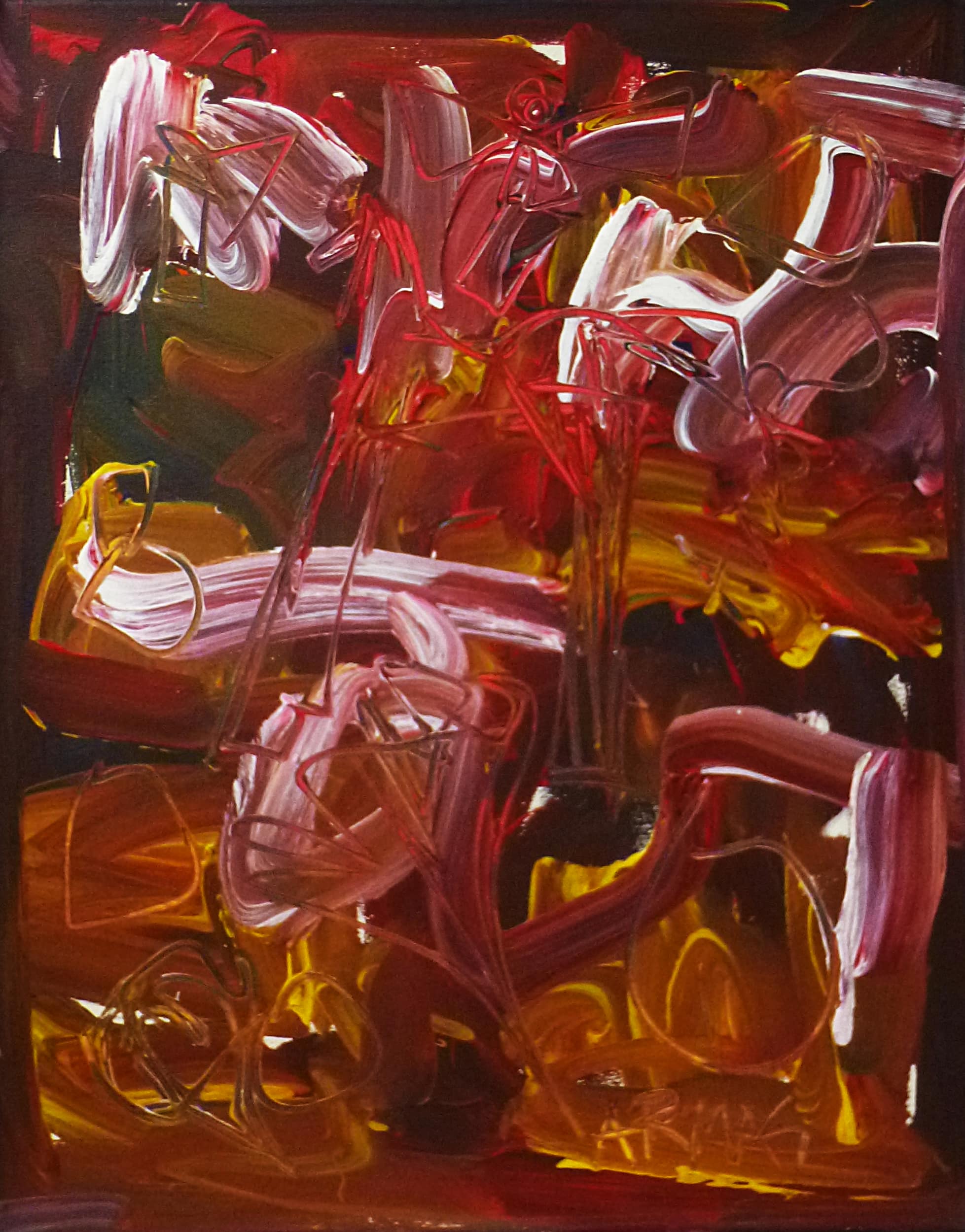 Una temporada en el infierno — Enrico Armas, 2011. Acrílico sobre tela.