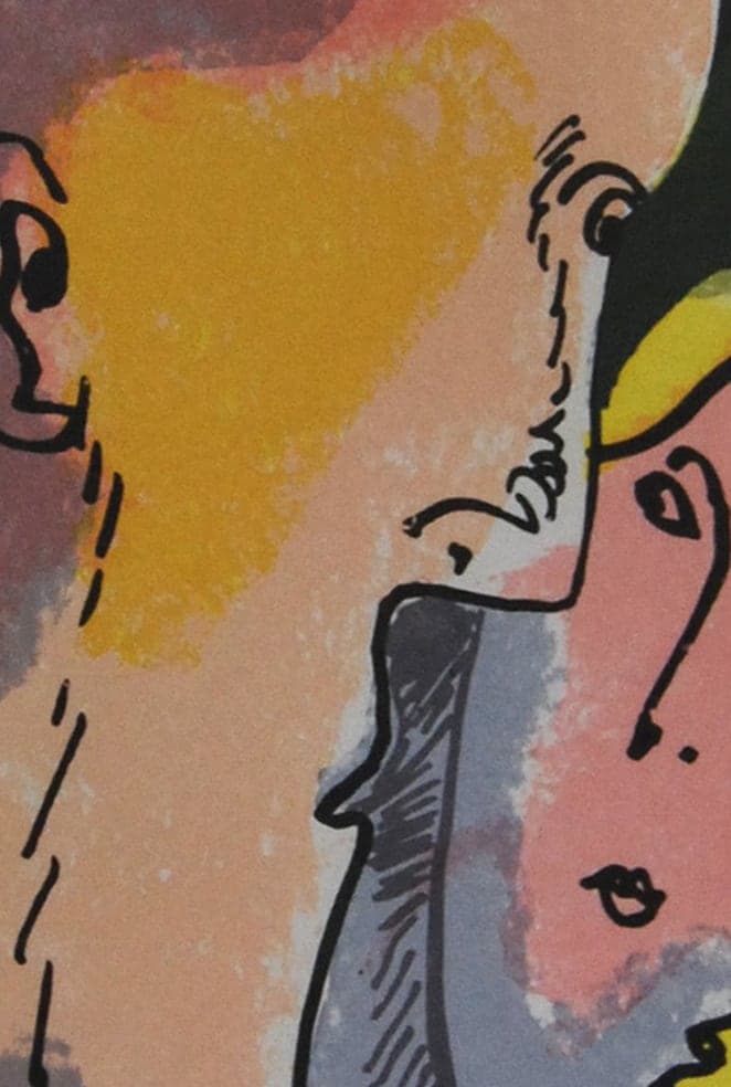 Detalle de textura de «Yo y tú»